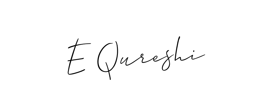 How to Draw E Qureshi signature style? Allison_Script is a latest design signature styles for name E Qureshi. E Qureshi signature style 2 images and pictures png