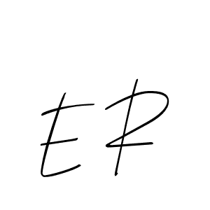 How to Draw E R signature style? Allison_Script is a latest design signature styles for name E R. E R signature style 2 images and pictures png