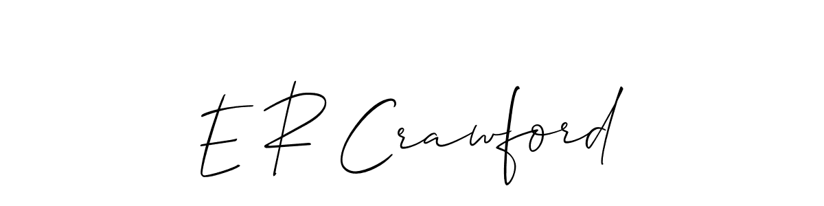 Design your own signature with our free online signature maker. With this signature software, you can create a handwritten (Allison_Script) signature for name E R Crawford. E R Crawford signature style 2 images and pictures png