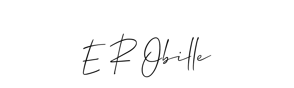 Allison_Script is a professional signature style that is perfect for those who want to add a touch of class to their signature. It is also a great choice for those who want to make their signature more unique. Get E R Obille name to fancy signature for free. E R Obille signature style 2 images and pictures png