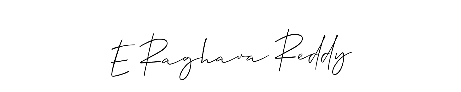 How to make E Raghava Reddy signature? Allison_Script is a professional autograph style. Create handwritten signature for E Raghava Reddy name. E Raghava Reddy signature style 2 images and pictures png