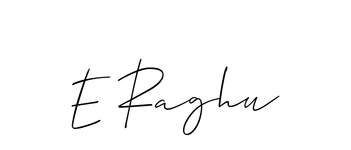 It looks lik you need a new signature style for name E Raghu. Design unique handwritten (Allison_Script) signature with our free signature maker in just a few clicks. E Raghu signature style 2 images and pictures png