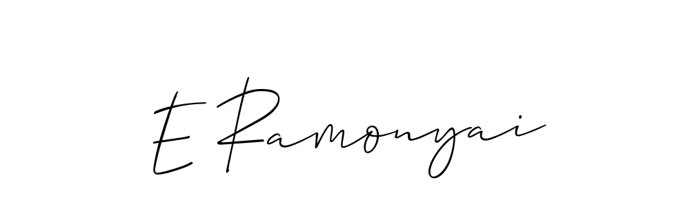 Best and Professional Signature Style for E Ramonyai. Allison_Script Best Signature Style Collection. E Ramonyai signature style 2 images and pictures png