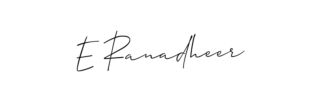 This is the best signature style for the E Ranadheer name. Also you like these signature font (Allison_Script). Mix name signature. E Ranadheer signature style 2 images and pictures png