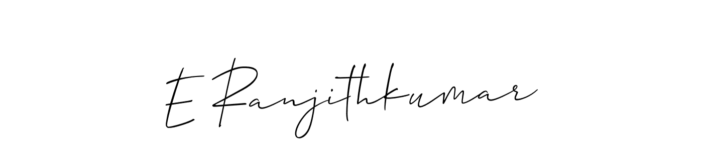 Also You can easily find your signature by using the search form. We will create E Ranjithkumar name handwritten signature images for you free of cost using Allison_Script sign style. E Ranjithkumar signature style 2 images and pictures png