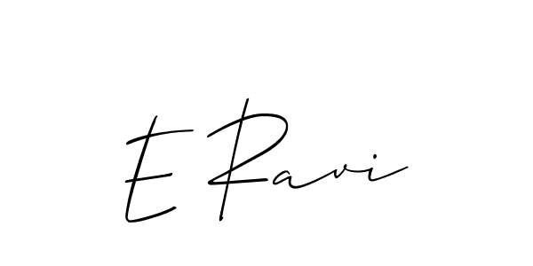 Also You can easily find your signature by using the search form. We will create E Ravi name handwritten signature images for you free of cost using Allison_Script sign style. E Ravi signature style 2 images and pictures png