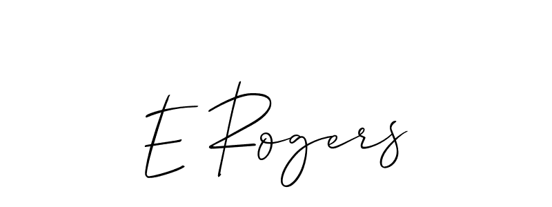 Allison_Script is a professional signature style that is perfect for those who want to add a touch of class to their signature. It is also a great choice for those who want to make their signature more unique. Get E Rogers name to fancy signature for free. E Rogers signature style 2 images and pictures png