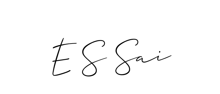 Once you've used our free online signature maker to create your best signature Allison_Script style, it's time to enjoy all of the benefits that E S Sai name signing documents. E S Sai signature style 2 images and pictures png