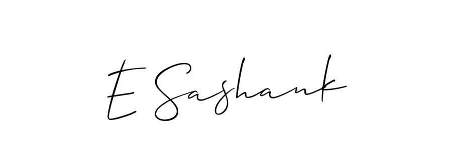 How to Draw E Sashank signature style? Allison_Script is a latest design signature styles for name E Sashank. E Sashank signature style 2 images and pictures png
