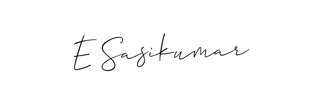 Make a beautiful signature design for name E Sasikumar. Use this online signature maker to create a handwritten signature for free. E Sasikumar signature style 2 images and pictures png