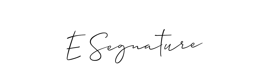 It looks lik you need a new signature style for name E Segnature. Design unique handwritten (Allison_Script) signature with our free signature maker in just a few clicks. E Segnature signature style 2 images and pictures png