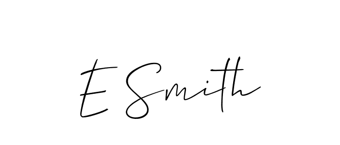 if you are searching for the best signature style for your name E Smith. so please give up your signature search. here we have designed multiple signature styles  using Allison_Script. E Smith signature style 2 images and pictures png