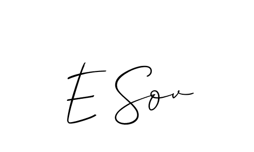 Also we have E Sov name is the best signature style. Create professional handwritten signature collection using Allison_Script autograph style. E Sov signature style 2 images and pictures png