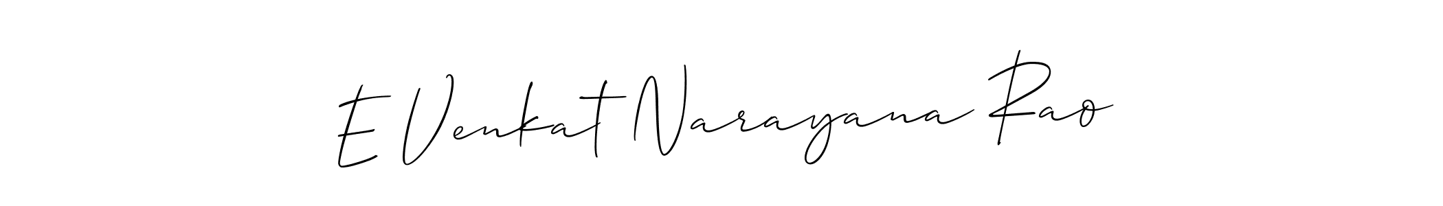 You should practise on your own different ways (Allison_Script) to write your name (E Venkat Narayana Rao) in signature. don't let someone else do it for you. E Venkat Narayana Rao signature style 2 images and pictures png