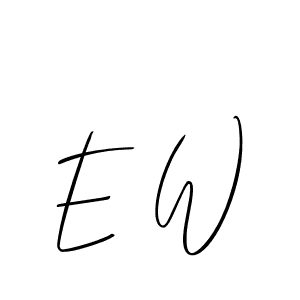 How to Draw E W signature style? Allison_Script is a latest design signature styles for name E W. E W signature style 2 images and pictures png