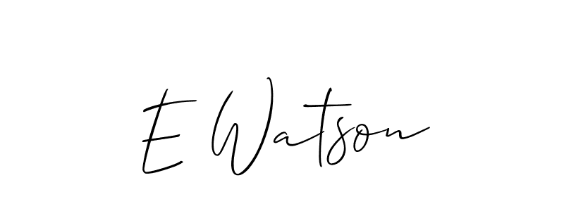 Also we have E Watson name is the best signature style. Create professional handwritten signature collection using Allison_Script autograph style. E Watson signature style 2 images and pictures png