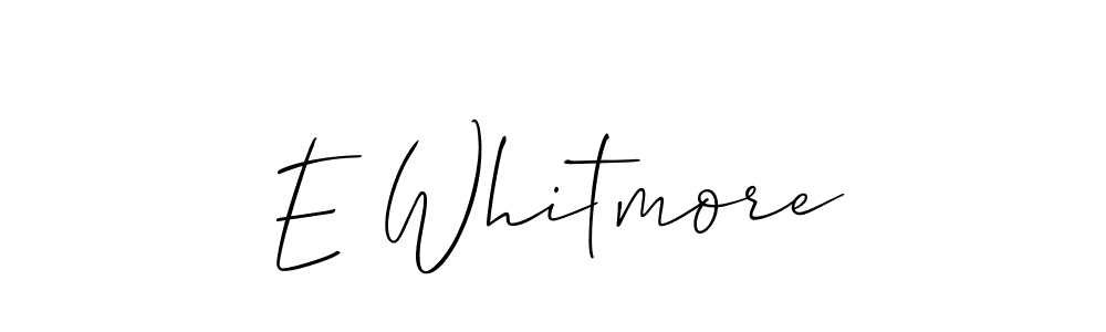 Create a beautiful signature design for name E Whitmore. With this signature (Allison_Script) fonts, you can make a handwritten signature for free. E Whitmore signature style 2 images and pictures png