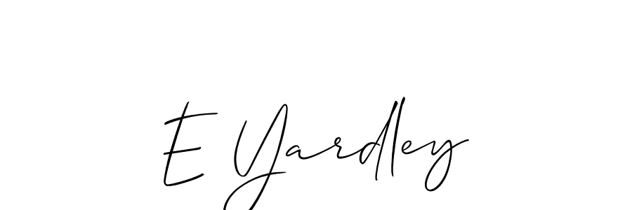 Allison_Script is a professional signature style that is perfect for those who want to add a touch of class to their signature. It is also a great choice for those who want to make their signature more unique. Get E Yardley name to fancy signature for free. E Yardley signature style 2 images and pictures png