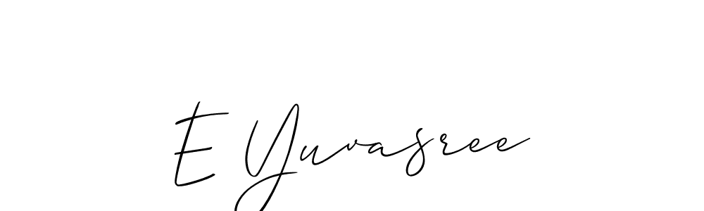 Make a short E Yuvasree signature style. Manage your documents anywhere anytime using Allison_Script. Create and add eSignatures, submit forms, share and send files easily. E Yuvasree signature style 2 images and pictures png