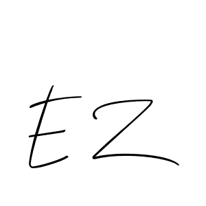 How to Draw E Z signature style? Allison_Script is a latest design signature styles for name E Z. E Z signature style 2 images and pictures png