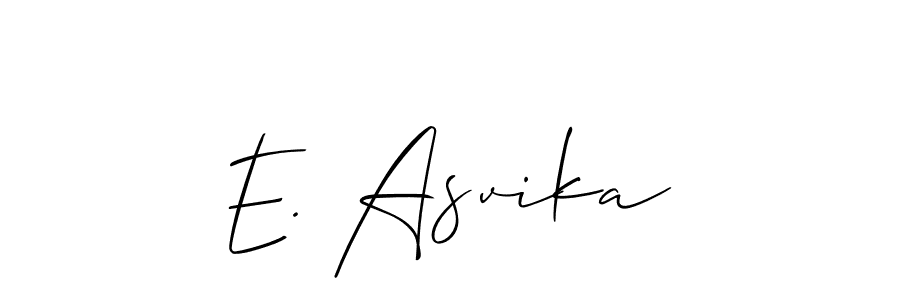 if you are searching for the best signature style for your name E. Asvika. so please give up your signature search. here we have designed multiple signature styles  using Allison_Script. E. Asvika signature style 2 images and pictures png