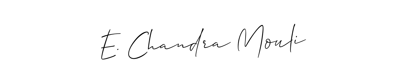 Once you've used our free online signature maker to create your best signature Allison_Script style, it's time to enjoy all of the benefits that E. Chandra Mouli name signing documents. E. Chandra Mouli signature style 2 images and pictures png