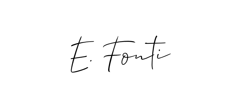 Make a short E. Fonti signature style. Manage your documents anywhere anytime using Allison_Script. Create and add eSignatures, submit forms, share and send files easily. E. Fonti signature style 2 images and pictures png