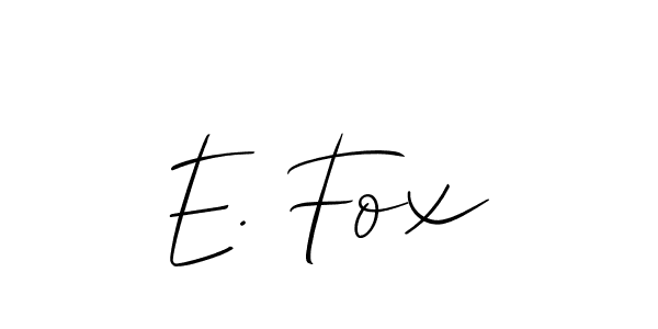 Check out images of Autograph of E. Fox name. Actor E. Fox Signature Style. Allison_Script is a professional sign style online. E. Fox signature style 2 images and pictures png