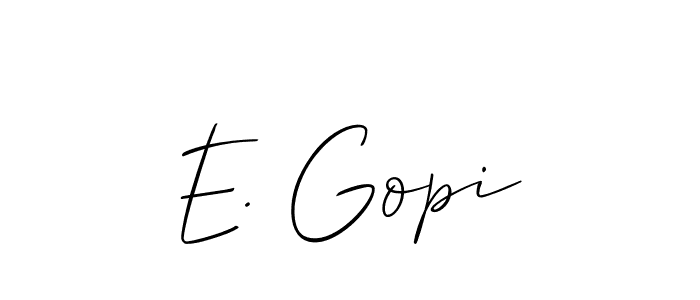 See photos of E. Gopi official signature by Spectra . Check more albums & portfolios. Read reviews & check more about Allison_Script font. E. Gopi signature style 2 images and pictures png
