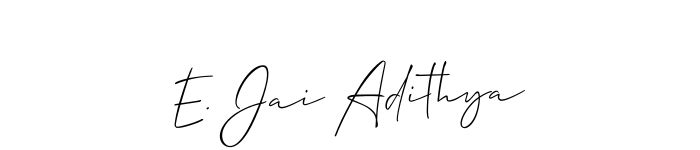 Make a beautiful signature design for name E. Jai Adithya. Use this online signature maker to create a handwritten signature for free. E. Jai Adithya signature style 2 images and pictures png