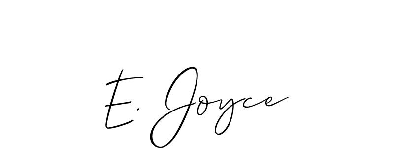 Make a beautiful signature design for name E. Joyce. Use this online signature maker to create a handwritten signature for free. E. Joyce signature style 2 images and pictures png