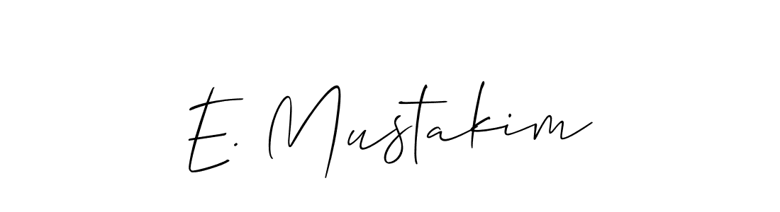 Similarly Allison_Script is the best handwritten signature design. Signature creator online .You can use it as an online autograph creator for name E. Mustakim. E. Mustakim signature style 2 images and pictures png