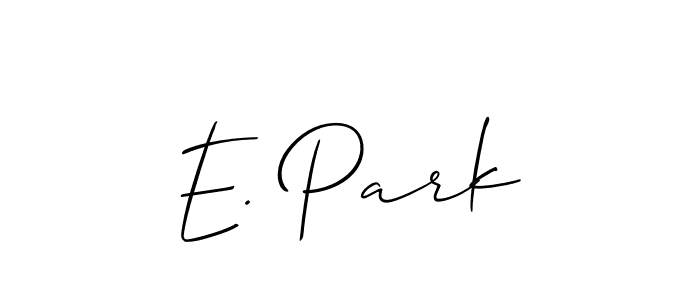 Make a beautiful signature design for name E. Park. Use this online signature maker to create a handwritten signature for free. E. Park signature style 2 images and pictures png
