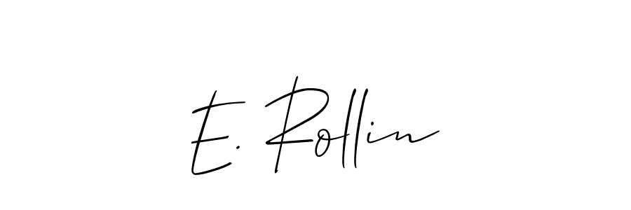 How to make E. Rollin name signature. Use Allison_Script style for creating short signs online. This is the latest handwritten sign. E. Rollin signature style 2 images and pictures png