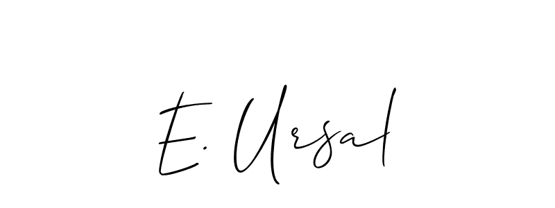 Make a beautiful signature design for name E. Ursal. Use this online signature maker to create a handwritten signature for free. E. Ursal signature style 2 images and pictures png