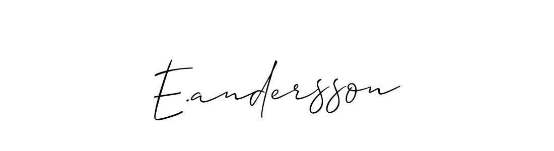Also we have E.andersson name is the best signature style. Create professional handwritten signature collection using Allison_Script autograph style. E.andersson signature style 2 images and pictures png