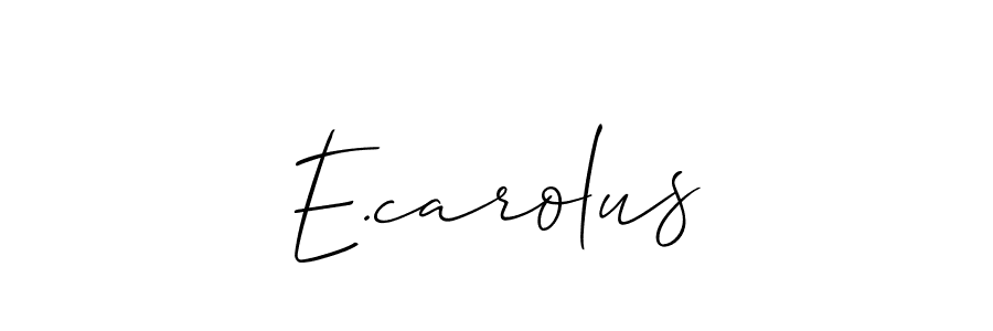 Similarly Allison_Script is the best handwritten signature design. Signature creator online .You can use it as an online autograph creator for name E.carolus. E.carolus signature style 2 images and pictures png