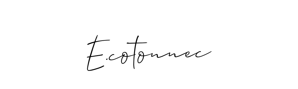 Once you've used our free online signature maker to create your best signature Allison_Script style, it's time to enjoy all of the benefits that E.cotonnec name signing documents. E.cotonnec signature style 2 images and pictures png