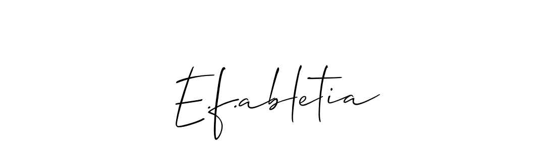 This is the best signature style for the E.f.abletia name. Also you like these signature font (Allison_Script). Mix name signature. E.f.abletia signature style 2 images and pictures png