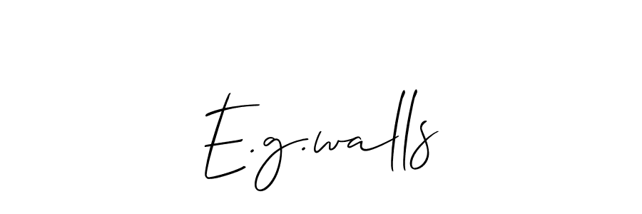 E.g.walls stylish signature style. Best Handwritten Sign (Allison_Script) for my name. Handwritten Signature Collection Ideas for my name E.g.walls. E.g.walls signature style 2 images and pictures png