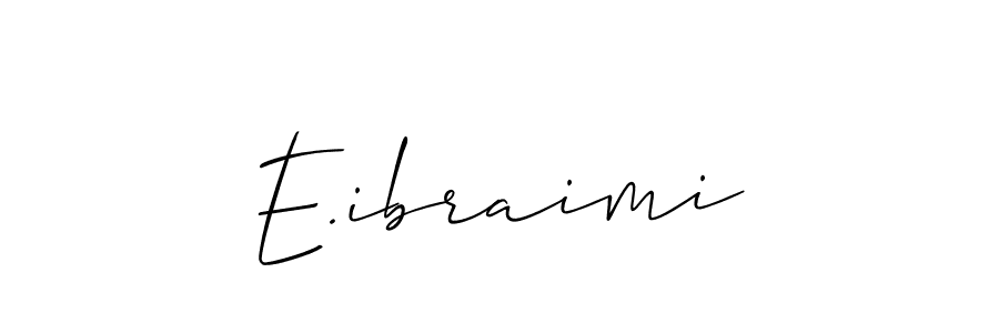 It looks lik you need a new signature style for name E.ibraimi. Design unique handwritten (Allison_Script) signature with our free signature maker in just a few clicks. E.ibraimi signature style 2 images and pictures png