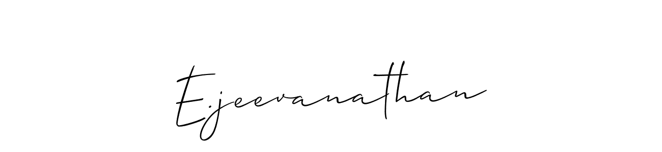How to make E.jeevanathan signature? Allison_Script is a professional autograph style. Create handwritten signature for E.jeevanathan name. E.jeevanathan signature style 2 images and pictures png