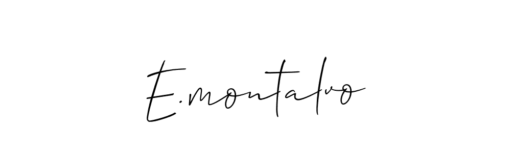 Use a signature maker to create a handwritten signature online. With this signature software, you can design (Allison_Script) your own signature for name E.montalvo. E.montalvo signature style 2 images and pictures png