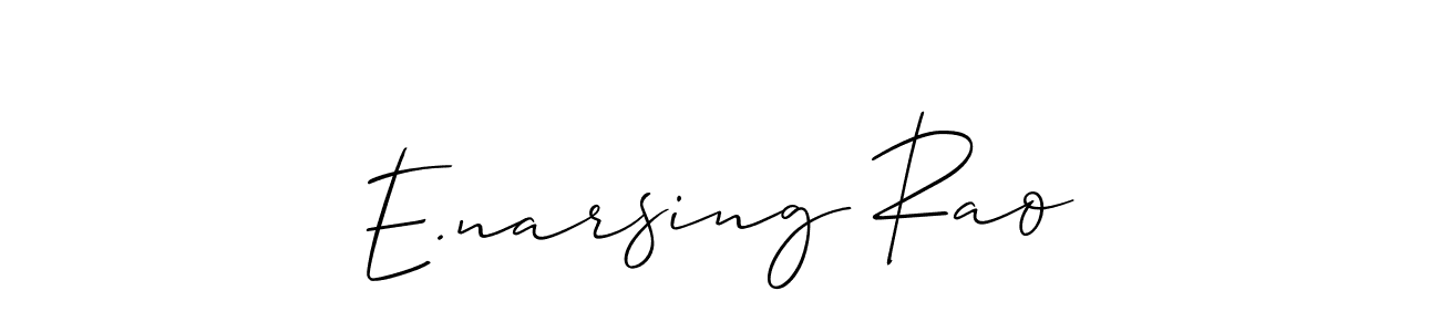 You can use this online signature creator to create a handwritten signature for the name E.narsing Rao. This is the best online autograph maker. E.narsing Rao signature style 2 images and pictures png