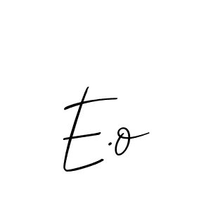 Design your own signature with our free online signature maker. With this signature software, you can create a handwritten (Allison_Script) signature for name E.o. E.o signature style 2 images and pictures png