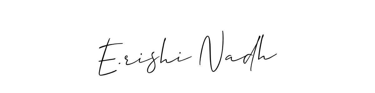 Check out images of Autograph of E.rishi Nadh name. Actor E.rishi Nadh Signature Style. Allison_Script is a professional sign style online. E.rishi Nadh signature style 2 images and pictures png