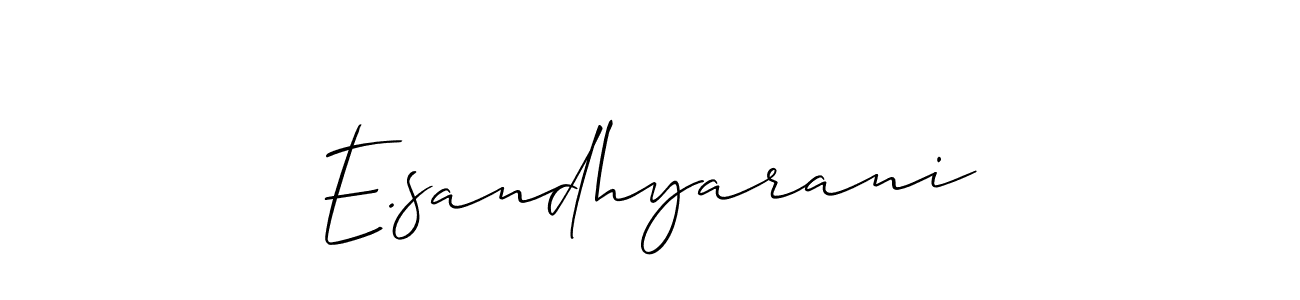 Make a short E.sandhyarani signature style. Manage your documents anywhere anytime using Allison_Script. Create and add eSignatures, submit forms, share and send files easily. E.sandhyarani signature style 2 images and pictures png