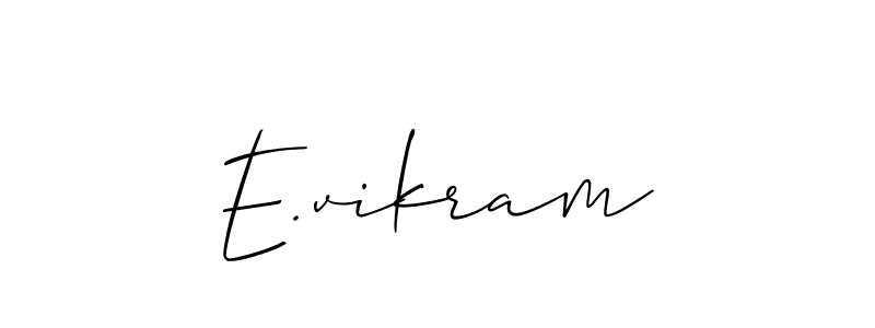 Here are the top 10 professional signature styles for the name E.vikram. These are the best autograph styles you can use for your name. E.vikram signature style 2 images and pictures png