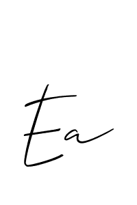 Also You can easily find your signature by using the search form. We will create Ea name handwritten signature images for you free of cost using Allison_Script sign style. Ea signature style 2 images and pictures png