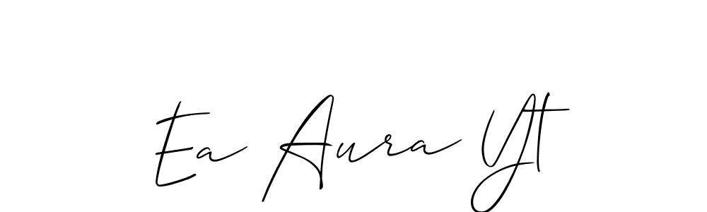 How to Draw Ea Aura Yt signature style? Allison_Script is a latest design signature styles for name Ea Aura Yt. Ea Aura Yt signature style 2 images and pictures png